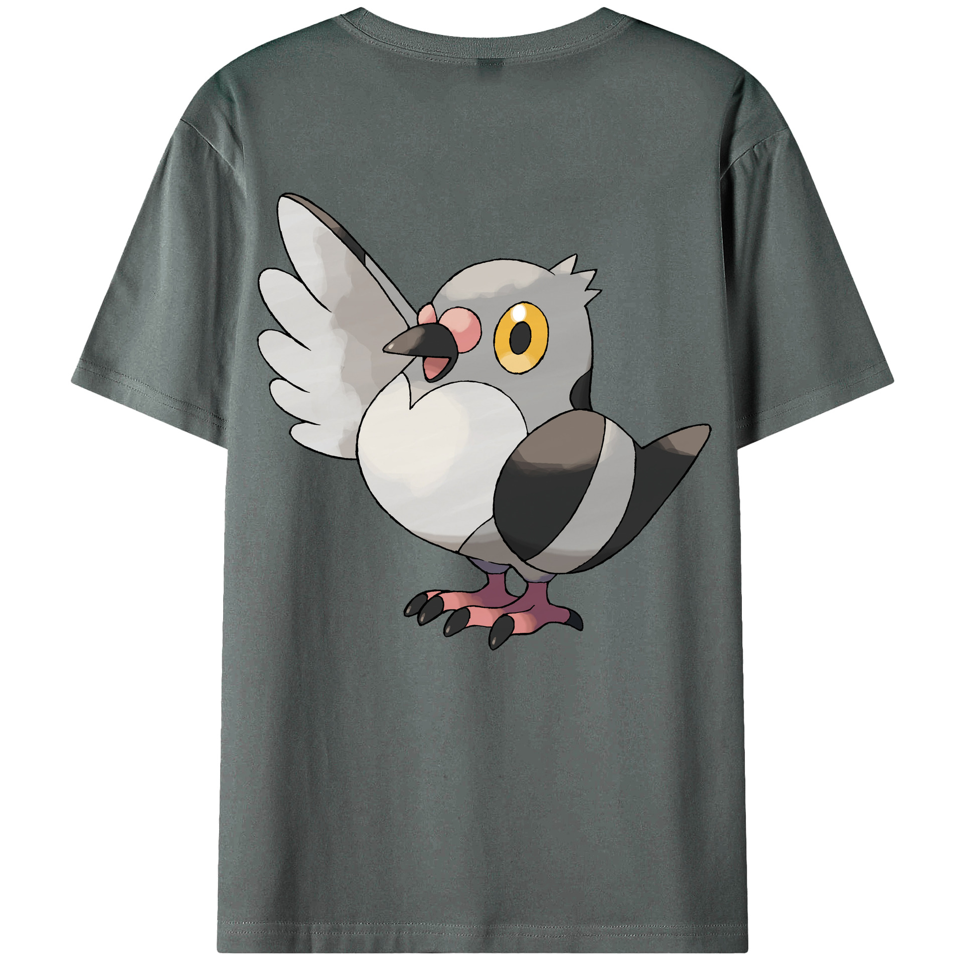 （画像用） ポケットモンスター Pokémon 綿100％ メンズ半袖Tシャツ（バックプリント） 通気性